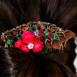 Haarkamm im Vintage-Stil, bronzefarben, Gothic-Romantik , Antik-Stil