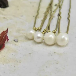 Haarnadeln mit echten Perlen in 8 Größen – Edler Haarschmuck für die Hochzeitsfrisur