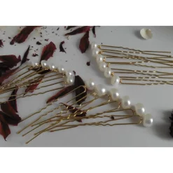 Haarnadeln mit echten Perlen in 8 Größen – Edler Haarschmuck für die Hochzeitsfrisur