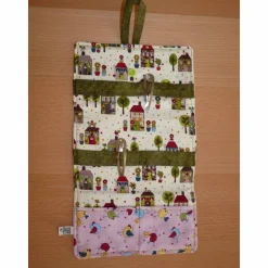 Haarspangenhalter Kinder / Häuser Haarspangentasche Haarklammerntasche Haarklammernhalter Haarschmuckutensilo Haarspangenetui Haarklammernetui