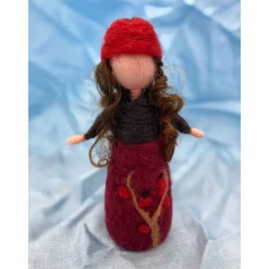 Hagebuttenkind, Waldorf, Jahreszeitentisch, Herbst, Filzpüppchen, Herbstdeko, Filzfigur