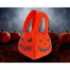 Halloween Beutel aus Filz mit Kürbisgesichtern