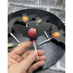 Halloween Fledermaus Lollihalter | Tischdeko | Mitgebsel | Gastgeschenk | Stanzteil