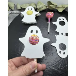 Halloween Geist Lollihalter | Tischdeko | Mitgebsel | Gastgeschenk | Stanzteil
