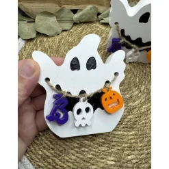 Halloween Geist mit Kette BOO | Deko