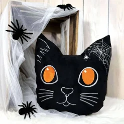Halloween Katzen Kissen, Dekokissen, Personalisierbar