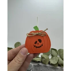 Halloween Kürbis Lollihalter | Süßigkeiten | Tischdeko | Mitgebsel | Gastgeschenk | Stanzteil
