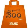 Halloween Tasche mit Namen My first Boo 2023