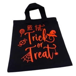 Halloween Tasche mit Namen Beutel Tragetasche My first Trick or Treat
