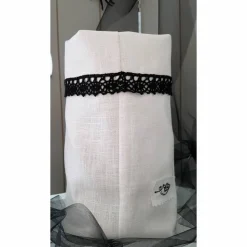 Halloween Windlicht Lichtbeutel Vasenhusse Geschenkbeutel Skull mit Spruch GESTICKT Leinen Spitze