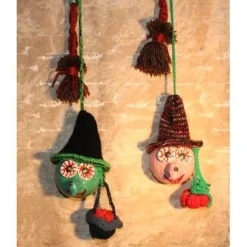 Halloweendeko KUGELHEXEN– Handgemachte Hexen aus Kunststoffkugeln für Deine Halloweenparty Hexenkessel Kürbis