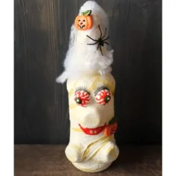 Halloweendeko MUMIENFAMILIE – Handgemachte Mumien aus Glasflaschen für Deine Halloweenparty