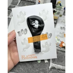 Halloweenkarten | Einladung | Fledermaus | Kürbis | Geist | Handgemacht | Halloweenparty | Party