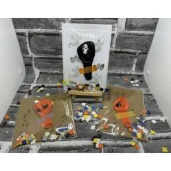 Halloweenkarten | Einladung | Fledermaus | Kürbis | Geist | Handgemacht | Halloweenparty | Party