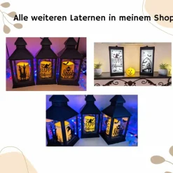 Hallowen Laterne, Grusel Licht, Halloween Dekoration