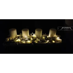 Haltbarer LED Adventskranz, wiederverwendbar