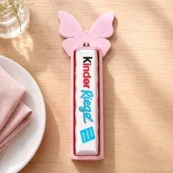 Halter mit Schmetterling für Kinderschokolade oder Duplo – PLA-Druckkunst, tolles Kleinigkeiten-Geschenk