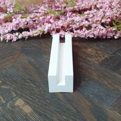 Halter/Leiste aus Keraflott mit Einschieber gestreiftes Osterei