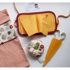 Handarbeitstasche, Handarbeitsbeutel, Projekttasche,Textiles Gestalten, Grundausstattung, Handarbeitsunterricht Schule