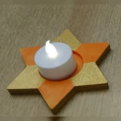 Handbemalte Stern Windlicht 3er Set, Windlicht Stern, Weihnachten Dekoration, Stern Windlichter, Weihnachten Windlicht