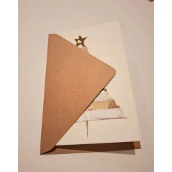 Handbemalte Weihnachtskarte (Original)