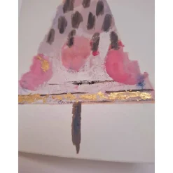 Handbemalte Weihnachtskarte (Original)