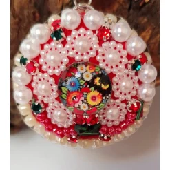 Handbestickte Matroschka Christbaumschmuck Wohndeko – Doppelseitig