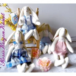 Handgearbeiteter allerliebster Osterhase im Tilda-Stil * FRAU HASE * oder * HERR HASE *