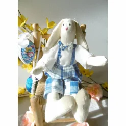 Handgearbeiteter allerliebster Osterhase im Tilda-Stil * FRAU HASE * oder * HERR HASE *