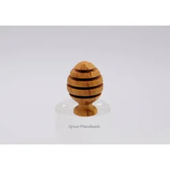 Handgedrechselter Laubbaum –  kugelig „Bauh.-Baum“ Natur Gartenholz Apfel nachhaltig Weihnachtsde