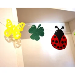 Handgefertigte Frühling/Sommer Girlande aus Filz/Kinderzimmer Dekoration Langlebig