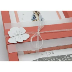 Handgefertigte Geschenkbox zur Jugendweihe mit Karte & Geldfach