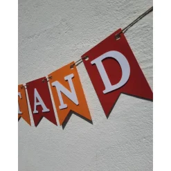 Handgefertigte Girlande zum Ruhestand Rente tolle Farben Abschied Kollege Kollegin