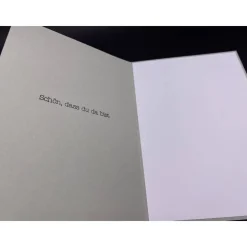 Handgefertigte Glückwunschkarte zur Geburt Junge Mädchen Baby "Spatz mit Hut" grau