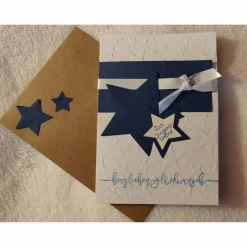 Handgefertigte Grußkarte zur Jugendweihe