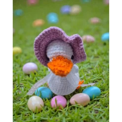 Handgefertigte Häkel-Gans "Frühlingsbote"