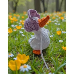 Handgefertigte Häkel-Gans 