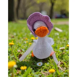 Handgefertigte Häkel-Gans 