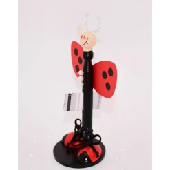 Handgefertigte Holzfiguren Fliegenpilz und Marienkäfer – Glücksbringer und kreative Geldgeschenke