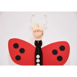 Handgefertigte Holzfiguren Fliegenpilz und Marienkäfer – Glücksbringer und kreative Geldgeschenke