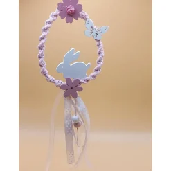 Handgefertigte Makramee Osterdekoration – Individuelle Ostereier für Wand & Fenster