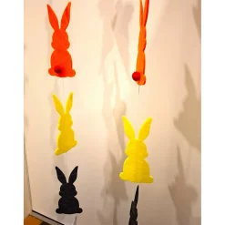 Handgefertigte Oster Hasen aus Filz /Girlande aus Filz/ Bunte Deko Oster