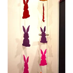 Handgefertigte Oster Hasen aus Filz /Girlande aus Filz/ Bunte Deko Oster