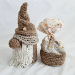 Handgefertigte Ostern Zwerge aus Jute mit Innenfach für Geschenke - Ostern