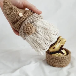 Handgefertigte Ostern Zwerge aus Jute mit Innenfach für Geschenke - Ostern