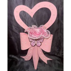 Handgefertigte Satinrose – Einzelstück