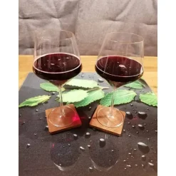 Handgefertigte Untersetzer aus Eiche-Hirnholz – 90x90 mm, geölt