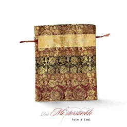 handgefertigte Weihnachtstüten Geschenkverpackung Sterne Stoffbeutel wieder verwendbar personalisiert