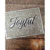 Handgefertigte Weihnachtskarte Joyful - inkl. Einlegeblatt & Umschlag