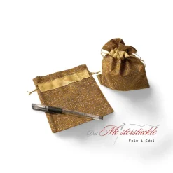 handgefertigte Weihnachtstüten Geschenkverpackung Sterne Stoffbeutel wieder verwendbar personalisiert